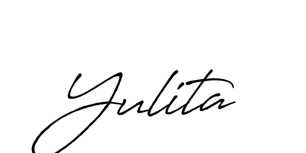Antro_Vectra_Bolder is a professional signature style that is perfect for those who want to add a touch of class to their signature. It is also a great choice for those who want to make their signature more unique. Get Yulita name to fancy signature for free. Yulita signature style 7 images and pictures png