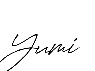 The best way (Antro_Vectra_Bolder) to make a short signature is to pick only two or three words in your name. The name Yumi include a total of six letters. For converting this name. Yumi signature style 7 images and pictures png