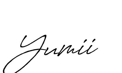 It looks lik you need a new signature style for name Yumii. Design unique handwritten (Antro_Vectra_Bolder) signature with our free signature maker in just a few clicks. Yumii signature style 7 images and pictures png