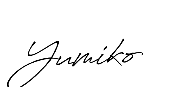 Yumiko stylish signature style. Best Handwritten Sign (Antro_Vectra_Bolder) for my name. Handwritten Signature Collection Ideas for my name Yumiko. Yumiko signature style 7 images and pictures png