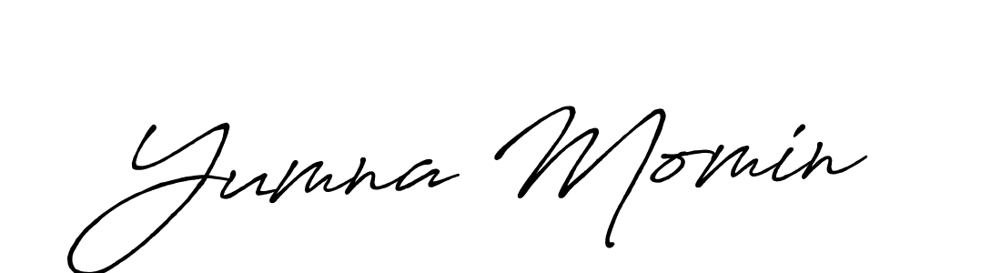 Make a short Yumna Momin signature style. Manage your documents anywhere anytime using Antro_Vectra_Bolder. Create and add eSignatures, submit forms, share and send files easily. Yumna Momin signature style 7 images and pictures png
