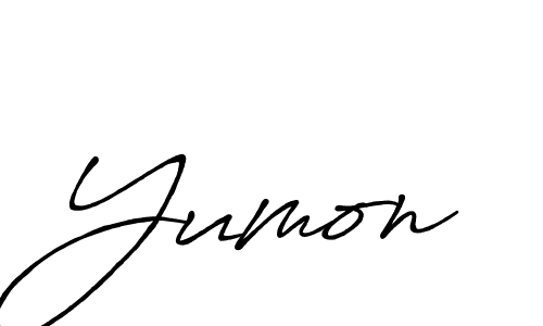 Once you've used our free online signature maker to create your best signature Antro_Vectra_Bolder style, it's time to enjoy all of the benefits that Yumon name signing documents. Yumon signature style 7 images and pictures png