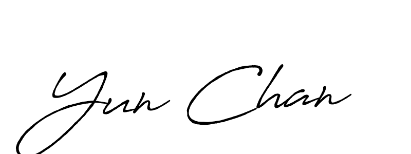 You can use this online signature creator to create a handwritten signature for the name Yun Chan. This is the best online autograph maker. Yun Chan signature style 7 images and pictures png