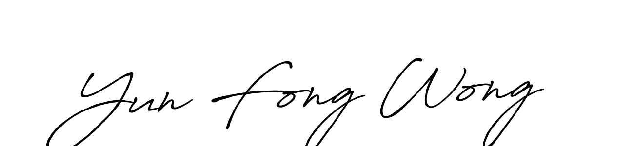 Also You can easily find your signature by using the search form. We will create Yun Fong Wong name handwritten signature images for you free of cost using Antro_Vectra_Bolder sign style. Yun Fong Wong signature style 7 images and pictures png