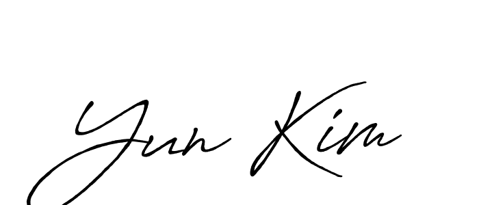 Once you've used our free online signature maker to create your best signature Antro_Vectra_Bolder style, it's time to enjoy all of the benefits that Yun Kim name signing documents. Yun Kim signature style 7 images and pictures png