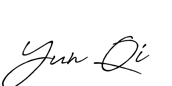 Use a signature maker to create a handwritten signature online. With this signature software, you can design (Antro_Vectra_Bolder) your own signature for name Yun Qi. Yun Qi signature style 7 images and pictures png