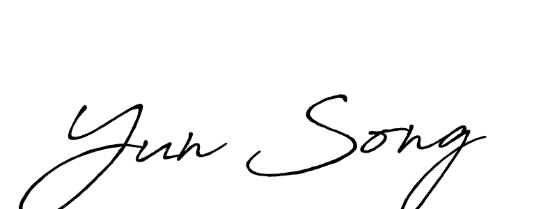 Make a beautiful signature design for name Yun Song. Use this online signature maker to create a handwritten signature for free. Yun Song signature style 7 images and pictures png