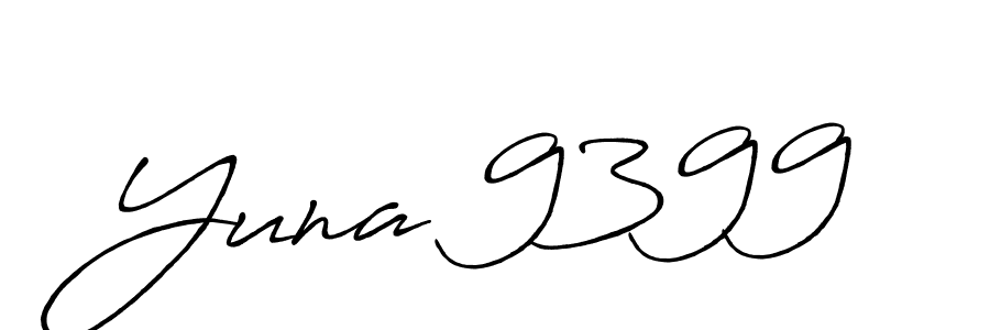 Yuna 9399 stylish signature style. Best Handwritten Sign (Antro_Vectra_Bolder) for my name. Handwritten Signature Collection Ideas for my name Yuna 9399. Yuna 9399 signature style 7 images and pictures png