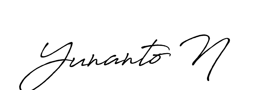 You can use this online signature creator to create a handwritten signature for the name Yunanto N. This is the best online autograph maker. Yunanto N signature style 7 images and pictures png