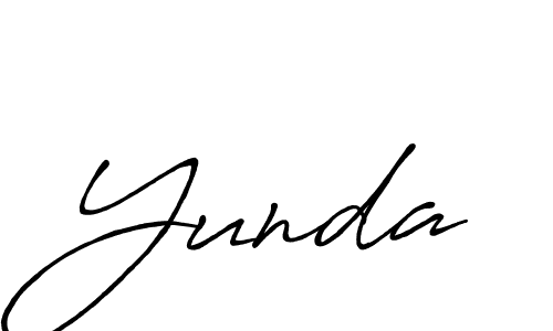 You should practise on your own different ways (Antro_Vectra_Bolder) to write your name (Yunda) in signature. don't let someone else do it for you. Yunda signature style 7 images and pictures png