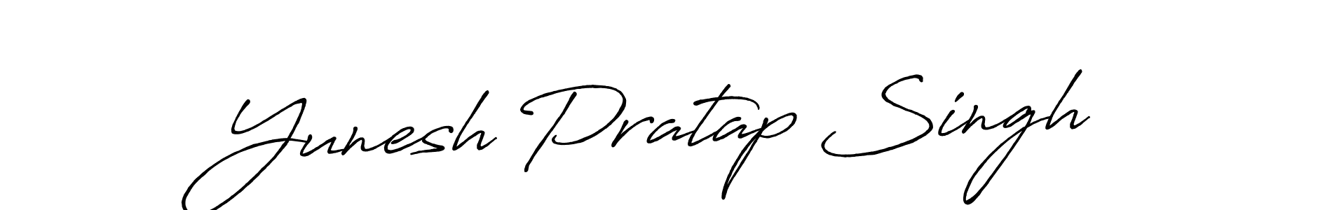 Use a signature maker to create a handwritten signature online. With this signature software, you can design (Antro_Vectra_Bolder) your own signature for name Yunesh Pratap Singh. Yunesh Pratap Singh signature style 7 images and pictures png