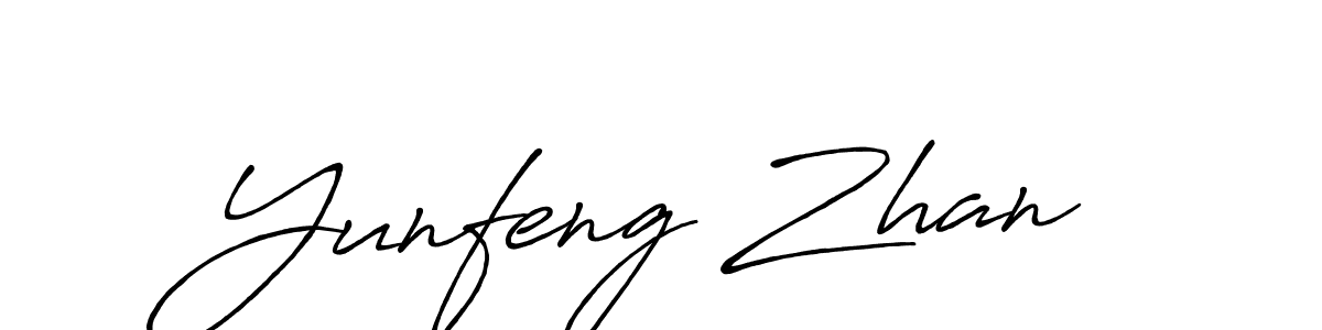 if you are searching for the best signature style for your name Yunfeng Zhan. so please give up your signature search. here we have designed multiple signature styles  using Antro_Vectra_Bolder. Yunfeng Zhan signature style 7 images and pictures png