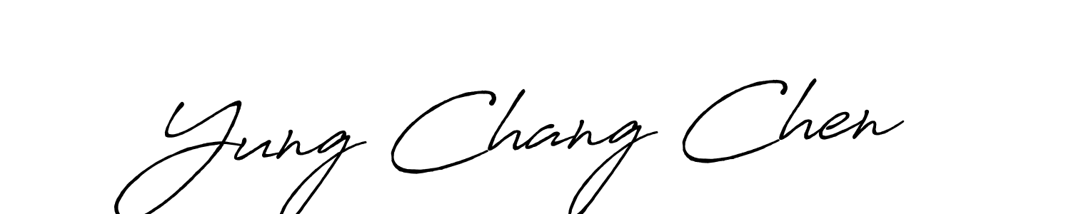 if you are searching for the best signature style for your name Yung Chang Chen. so please give up your signature search. here we have designed multiple signature styles  using Antro_Vectra_Bolder. Yung Chang Chen signature style 7 images and pictures png