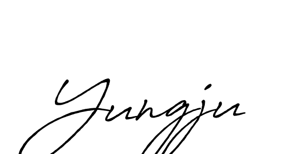 It looks lik you need a new signature style for name Yungju. Design unique handwritten (Antro_Vectra_Bolder) signature with our free signature maker in just a few clicks. Yungju signature style 7 images and pictures png