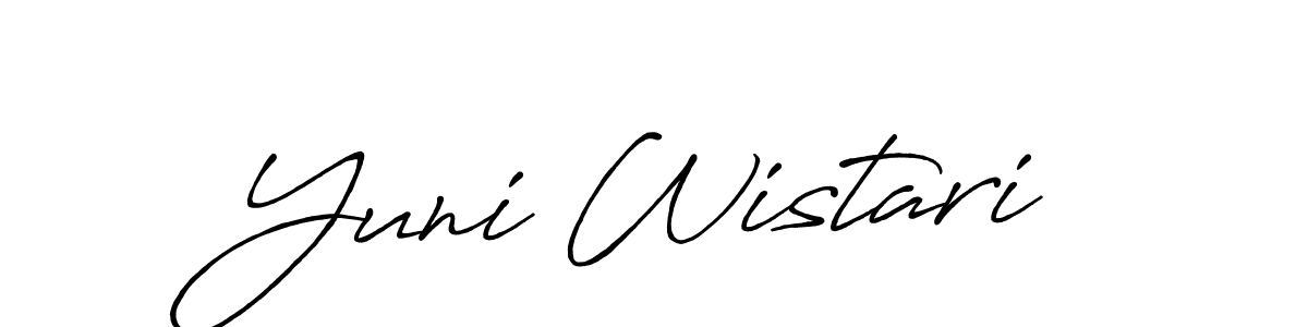 Here are the top 10 professional signature styles for the name Yuni Wistari. These are the best autograph styles you can use for your name. Yuni Wistari signature style 7 images and pictures png