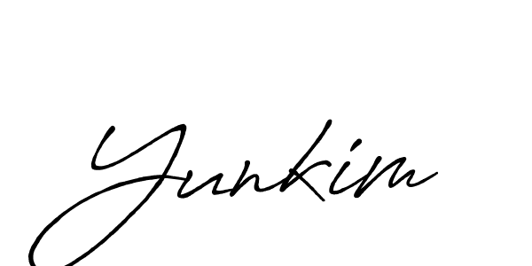 The best way (Antro_Vectra_Bolder) to make a short signature is to pick only two or three words in your name. The name Yunkim include a total of six letters. For converting this name. Yunkim signature style 7 images and pictures png