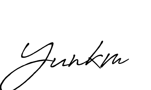 if you are searching for the best signature style for your name Yunkm. so please give up your signature search. here we have designed multiple signature styles  using Antro_Vectra_Bolder. Yunkm signature style 7 images and pictures png