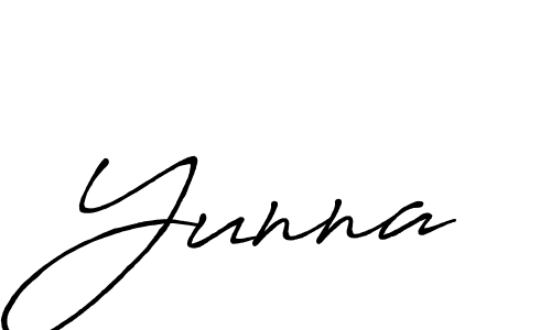 The best way (Antro_Vectra_Bolder) to make a short signature is to pick only two or three words in your name. The name Yunna include a total of six letters. For converting this name. Yunna signature style 7 images and pictures png