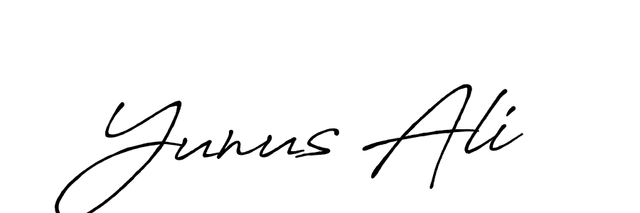 It looks lik you need a new signature style for name Yunus Ali. Design unique handwritten (Antro_Vectra_Bolder) signature with our free signature maker in just a few clicks. Yunus Ali signature style 7 images and pictures png