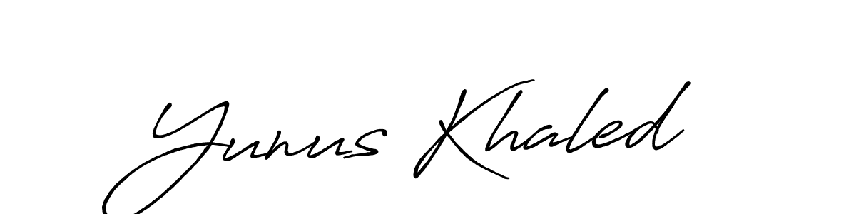 You should practise on your own different ways (Antro_Vectra_Bolder) to write your name (Yunus Khaled) in signature. don't let someone else do it for you. Yunus Khaled signature style 7 images and pictures png