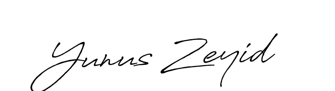 Design your own signature with our free online signature maker. With this signature software, you can create a handwritten (Antro_Vectra_Bolder) signature for name Yunus Zeyid. Yunus Zeyid signature style 7 images and pictures png