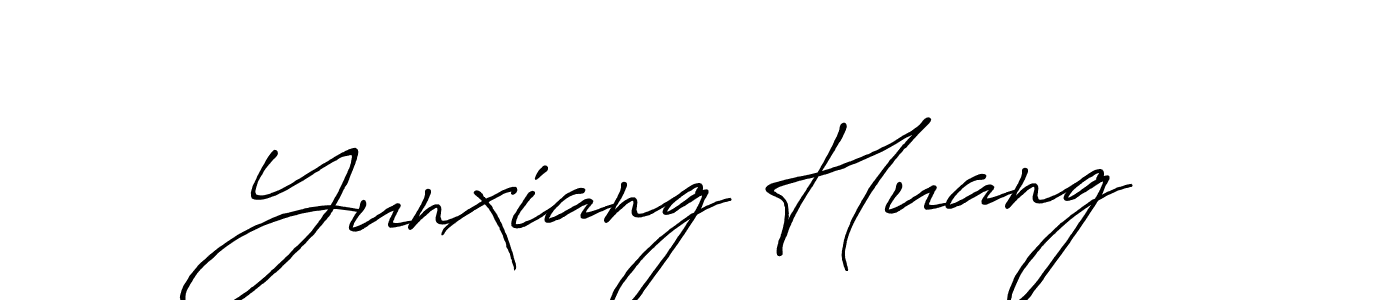 How to make Yunxiang Huang signature? Antro_Vectra_Bolder is a professional autograph style. Create handwritten signature for Yunxiang Huang name. Yunxiang Huang signature style 7 images and pictures png