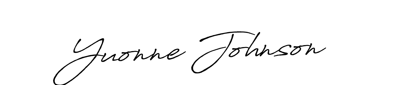 The best way (Antro_Vectra_Bolder) to make a short signature is to pick only two or three words in your name. The name Yuonne Johnson include a total of six letters. For converting this name. Yuonne Johnson signature style 7 images and pictures png