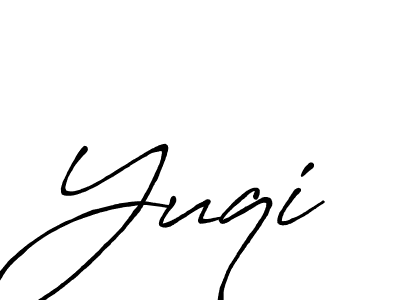 How to Draw Yuqi signature style? Antro_Vectra_Bolder is a latest design signature styles for name Yuqi. Yuqi signature style 7 images and pictures png
