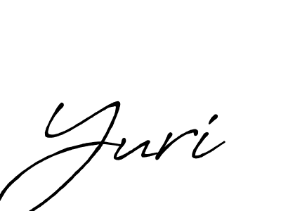 Yuri stylish signature style. Best Handwritten Sign (Antro_Vectra_Bolder) for my name. Handwritten Signature Collection Ideas for my name Yuri. Yuri signature style 7 images and pictures png