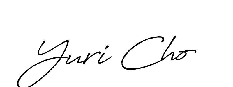 Once you've used our free online signature maker to create your best signature Antro_Vectra_Bolder style, it's time to enjoy all of the benefits that Yuri Cho name signing documents. Yuri Cho signature style 7 images and pictures png