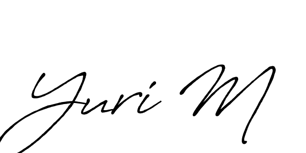 Antro_Vectra_Bolder is a professional signature style that is perfect for those who want to add a touch of class to their signature. It is also a great choice for those who want to make their signature more unique. Get Yuri M name to fancy signature for free. Yuri M signature style 7 images and pictures png