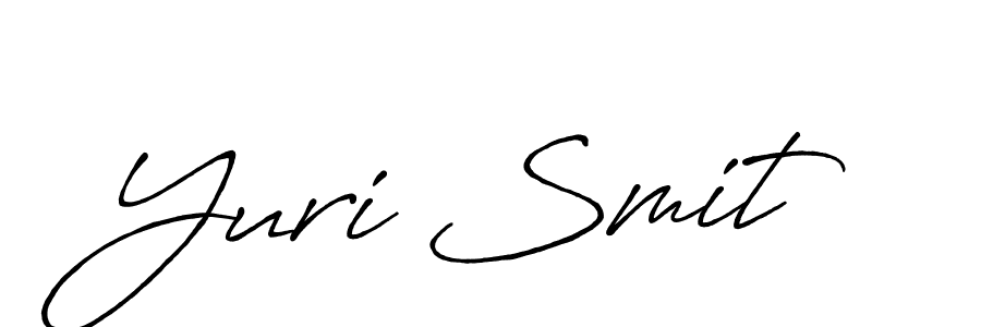 Use a signature maker to create a handwritten signature online. With this signature software, you can design (Antro_Vectra_Bolder) your own signature for name Yuri Smit. Yuri Smit signature style 7 images and pictures png