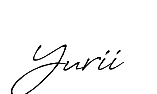It looks lik you need a new signature style for name Yurii. Design unique handwritten (Antro_Vectra_Bolder) signature with our free signature maker in just a few clicks. Yurii signature style 7 images and pictures png