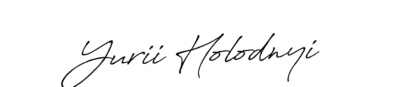 How to make Yurii Holodnyi name signature. Use Antro_Vectra_Bolder style for creating short signs online. This is the latest handwritten sign. Yurii Holodnyi signature style 7 images and pictures png