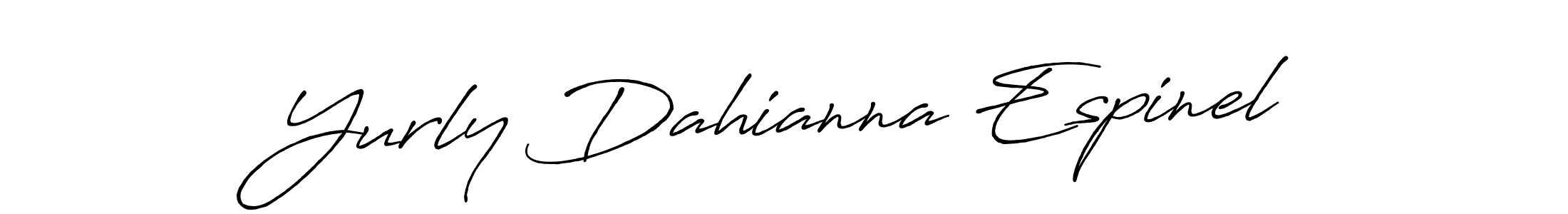 How to make Yurly Dahianna Espinel signature? Antro_Vectra_Bolder is a professional autograph style. Create handwritten signature for Yurly Dahianna Espinel name. Yurly Dahianna Espinel signature style 7 images and pictures png