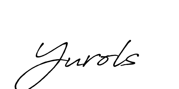 Make a beautiful signature design for name Yurols. With this signature (Antro_Vectra_Bolder) style, you can create a handwritten signature for free. Yurols signature style 7 images and pictures png