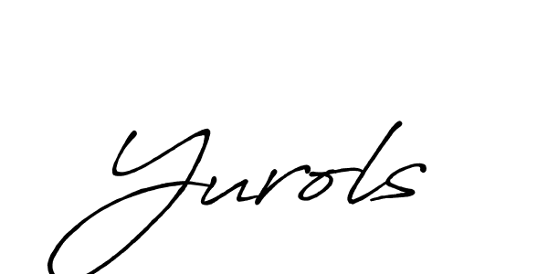 Make a beautiful signature design for name Yurols. With this signature (Antro_Vectra_Bolder) style, you can create a handwritten signature for free. Yurols signature style 7 images and pictures png