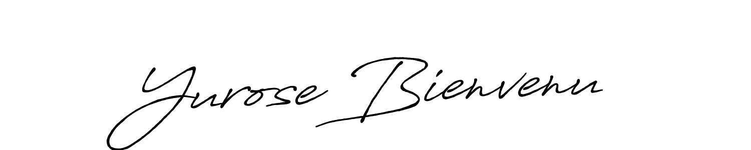Once you've used our free online signature maker to create your best signature Antro_Vectra_Bolder style, it's time to enjoy all of the benefits that Yurose Bienvenu name signing documents. Yurose Bienvenu signature style 7 images and pictures png