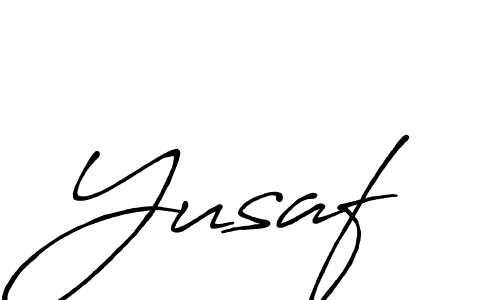 How to make Yusaf name signature. Use Antro_Vectra_Bolder style for creating short signs online. This is the latest handwritten sign. Yusaf signature style 7 images and pictures png