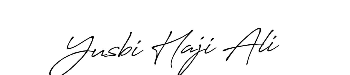 Once you've used our free online signature maker to create your best signature Antro_Vectra_Bolder style, it's time to enjoy all of the benefits that Yusbi Haji Ali name signing documents. Yusbi Haji Ali signature style 7 images and pictures png