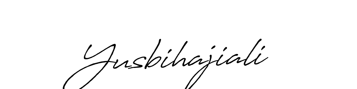 Antro_Vectra_Bolder is a professional signature style that is perfect for those who want to add a touch of class to their signature. It is also a great choice for those who want to make their signature more unique. Get Yusbihajiali name to fancy signature for free. Yusbihajiali signature style 7 images and pictures png