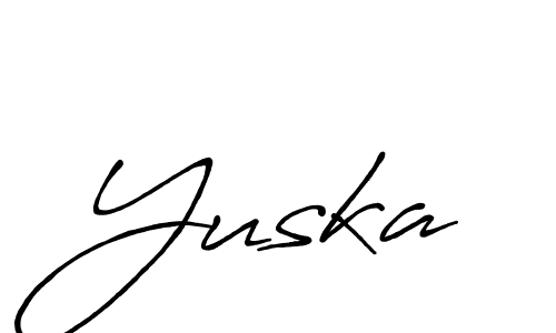 Make a beautiful signature design for name Yuska. Use this online signature maker to create a handwritten signature for free. Yuska signature style 7 images and pictures png