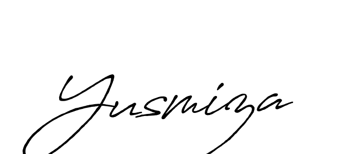 The best way (Antro_Vectra_Bolder) to make a short signature is to pick only two or three words in your name. The name Yusmiza include a total of six letters. For converting this name. Yusmiza signature style 7 images and pictures png