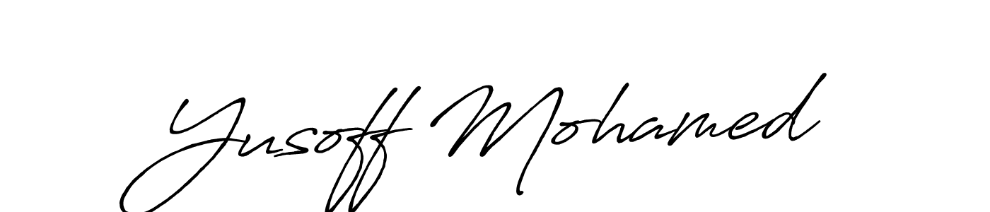 The best way (Antro_Vectra_Bolder) to make a short signature is to pick only two or three words in your name. The name Yusoff Mohamed include a total of six letters. For converting this name. Yusoff Mohamed signature style 7 images and pictures png