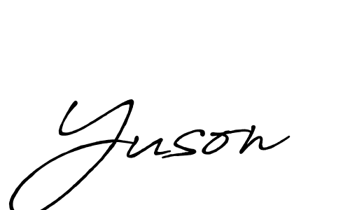 Antro_Vectra_Bolder is a professional signature style that is perfect for those who want to add a touch of class to their signature. It is also a great choice for those who want to make their signature more unique. Get Yuson name to fancy signature for free. Yuson signature style 7 images and pictures png