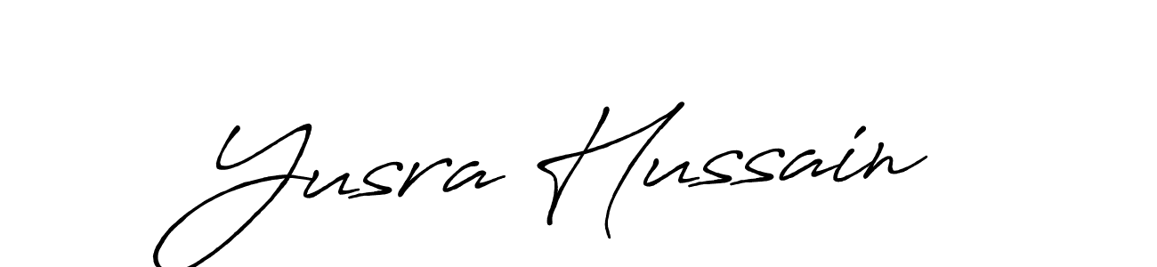 Similarly Antro_Vectra_Bolder is the best handwritten signature design. Signature creator online .You can use it as an online autograph creator for name Yusra Hussain. Yusra Hussain signature style 7 images and pictures png