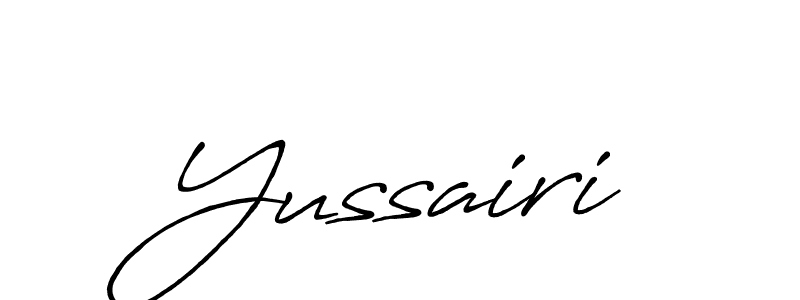 if you are searching for the best signature style for your name Yussairi. so please give up your signature search. here we have designed multiple signature styles  using Antro_Vectra_Bolder. Yussairi signature style 7 images and pictures png