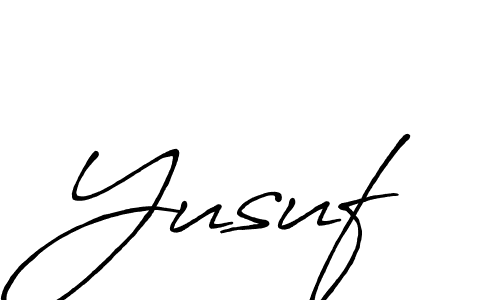 How to make Yusuf name signature. Use Antro_Vectra_Bolder style for creating short signs online. This is the latest handwritten sign. Yusuf signature style 7 images and pictures png