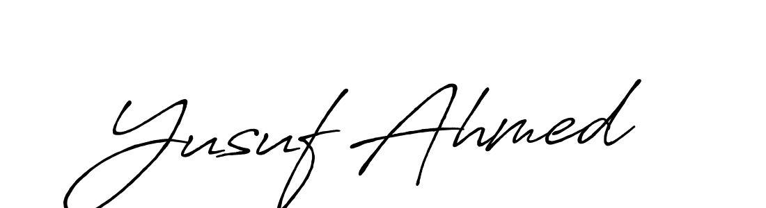 You should practise on your own different ways (Antro_Vectra_Bolder) to write your name (Yusuf Ahmed) in signature. don't let someone else do it for you. Yusuf Ahmed signature style 7 images and pictures png