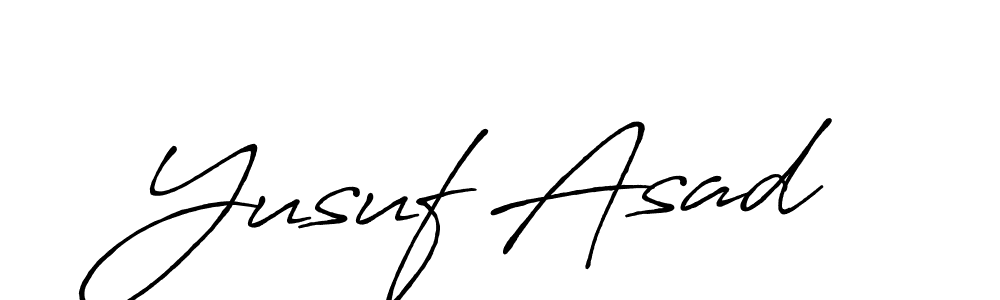 How to make Yusuf Asad signature? Antro_Vectra_Bolder is a professional autograph style. Create handwritten signature for Yusuf Asad name. Yusuf Asad signature style 7 images and pictures png